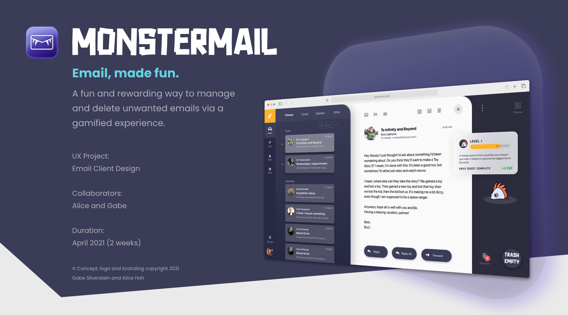 MonsterMail: Email, made fun.
