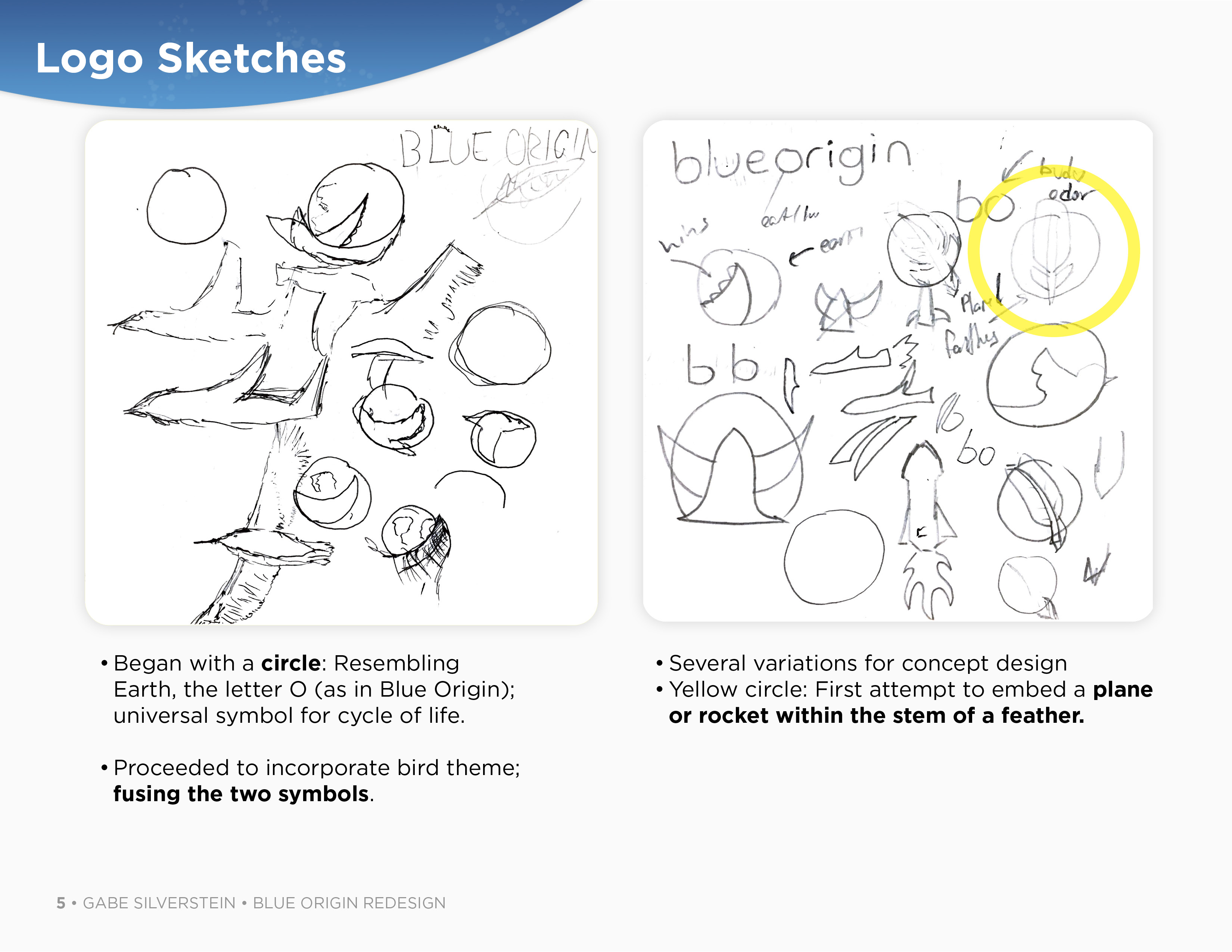 Blue Origin: Logo Sketches