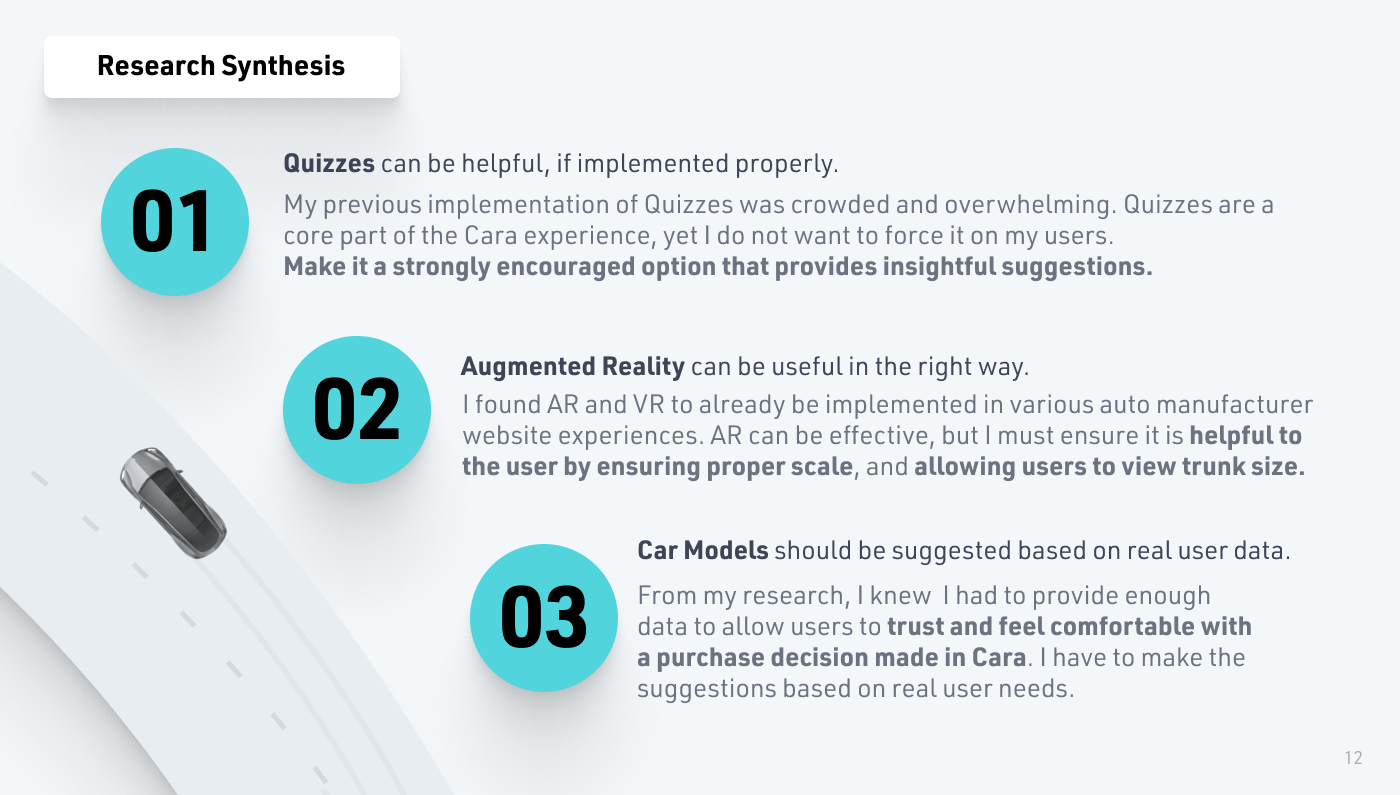 Cara: Research Synthesis